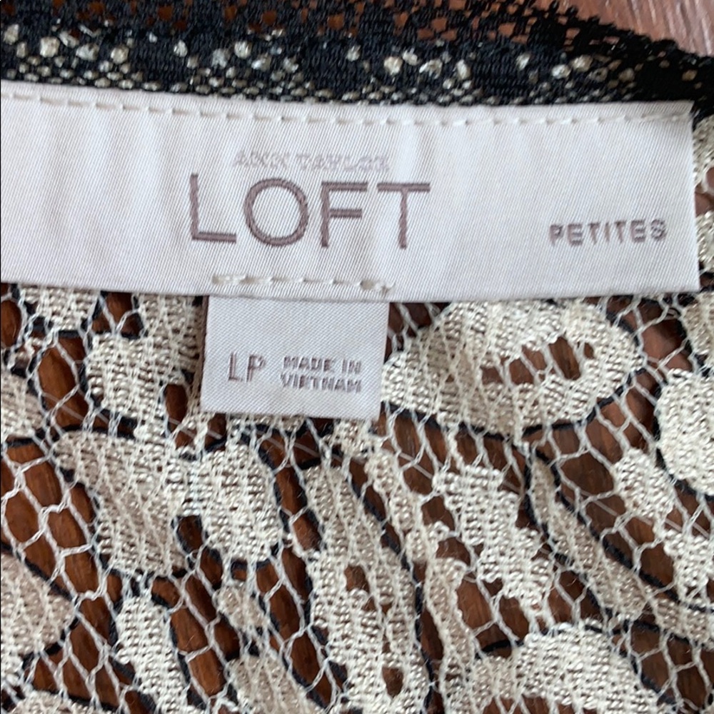 LOFT Petite Lacy Blouse - Picture 6 of 7